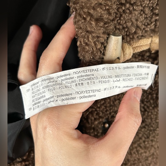 Zara Kids Teddy Duffle Toggle Hooded Coat Brown Size Big Kid 13-14 / 164CM - Picture 12 of 14